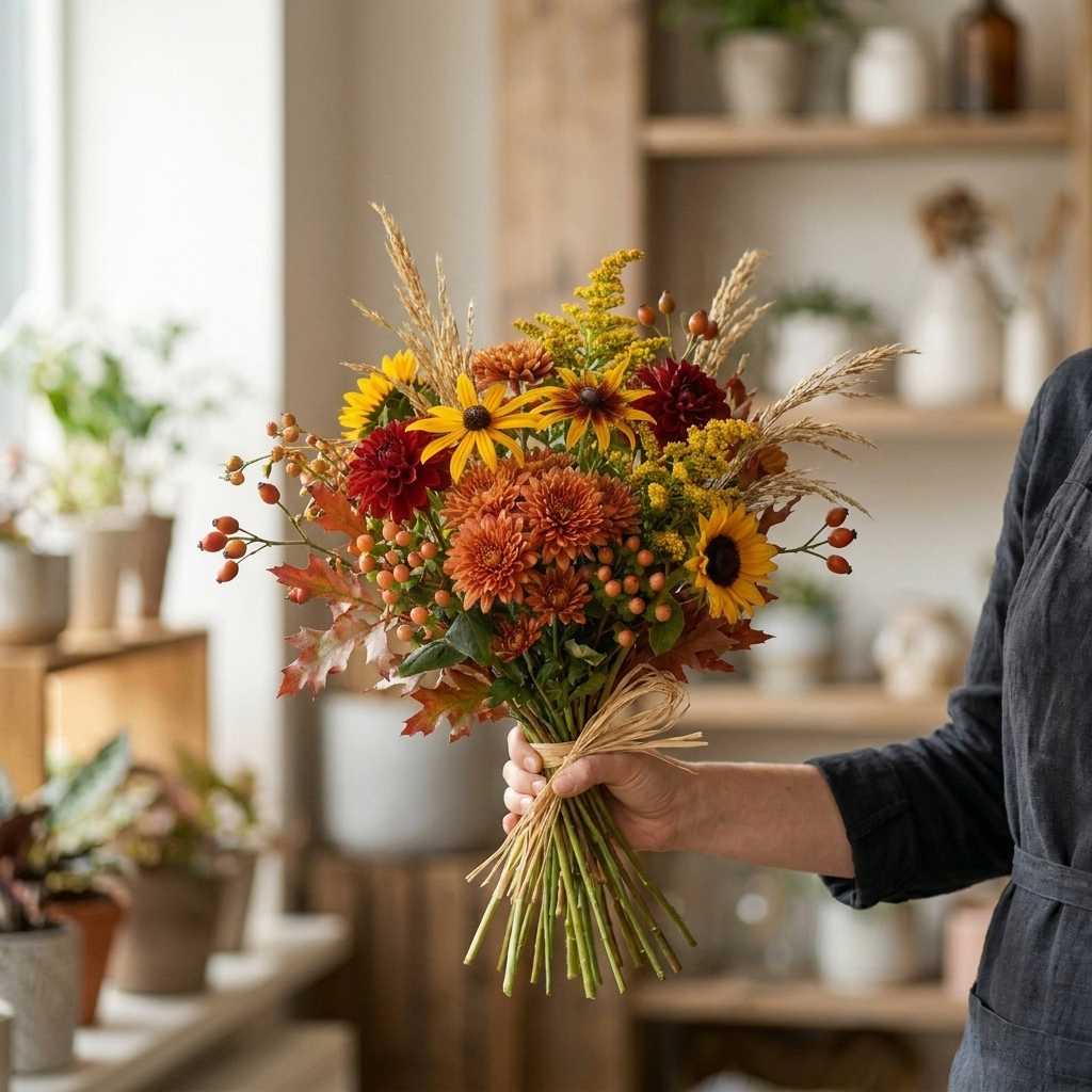 Plukboeket herfstkleuren