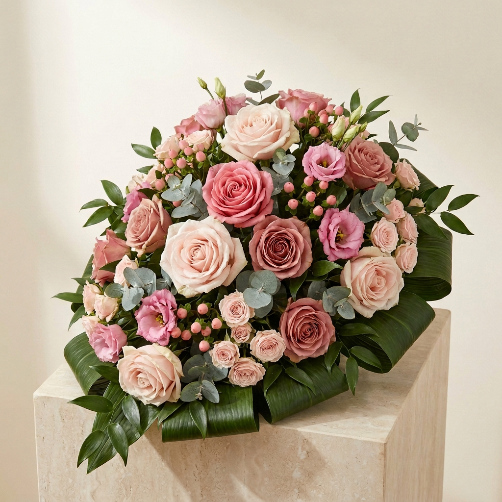Rouwstuk Druppel Roze