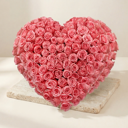 Rouwhart Roze Rozen